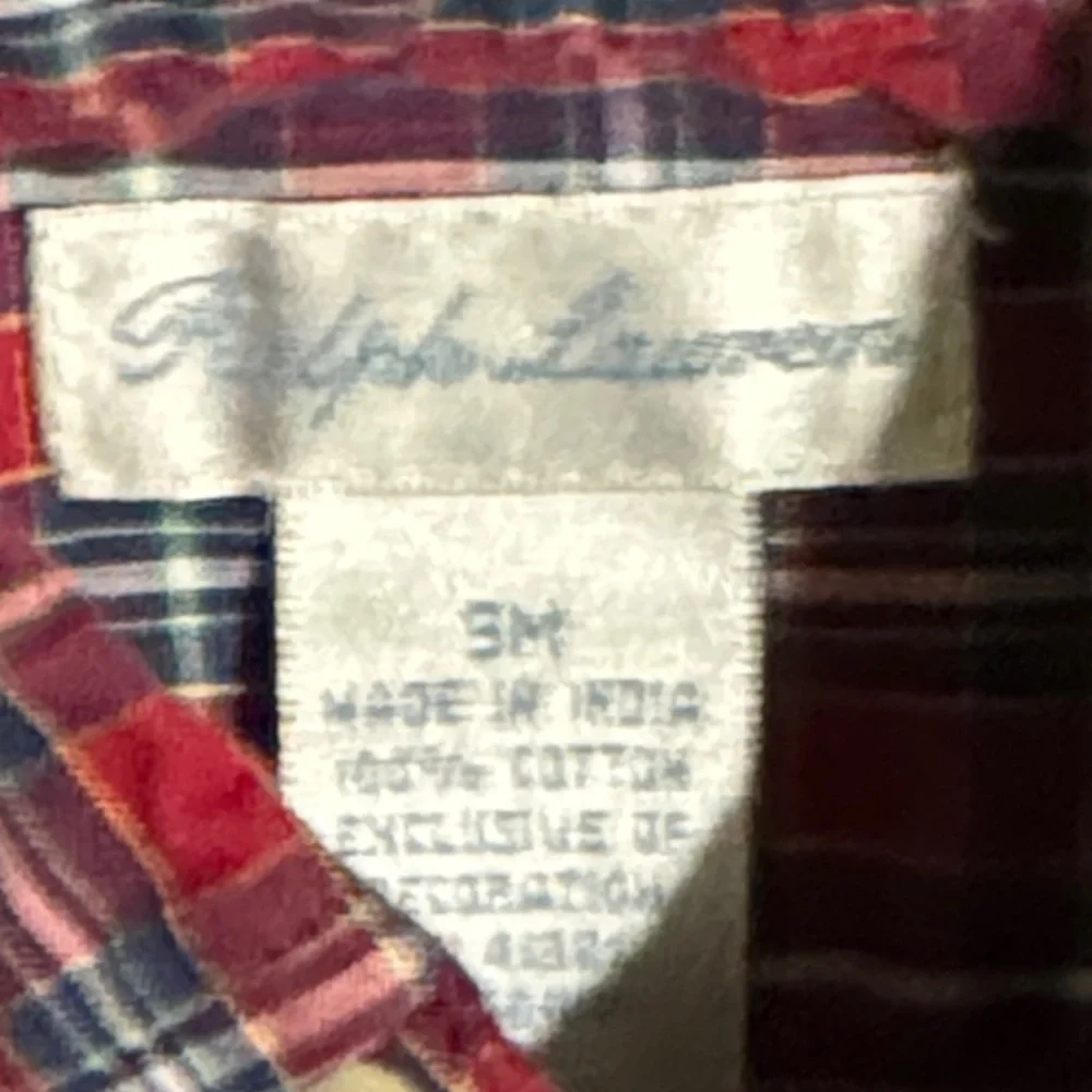 Ralph Lauren Kids Red and Blue Plaid Button Down Shirt